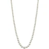 Freshwater Cultured Pearl Necklace In Sterling Silver