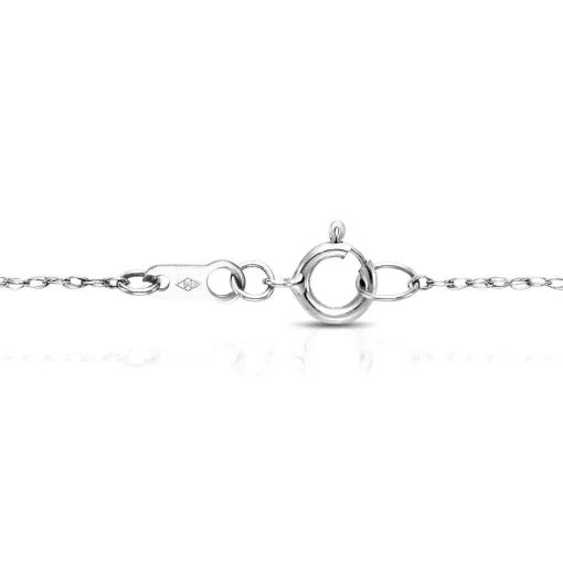 Freshwater Cultured Pearl Tincup Necklace In 14K White Gold
