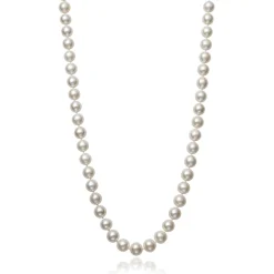 Freshwater Pearl Necklace In 14K White Gold, 18"