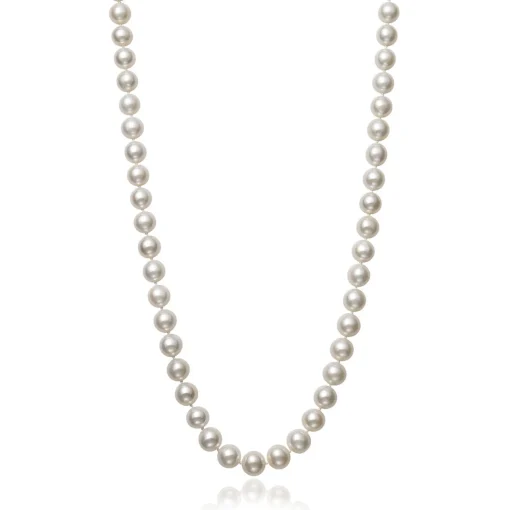 Freshwater Pearl Necklace In 14K White Gold, 18"