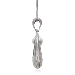 Freshwater Pearl Pendant In Sterling Silver