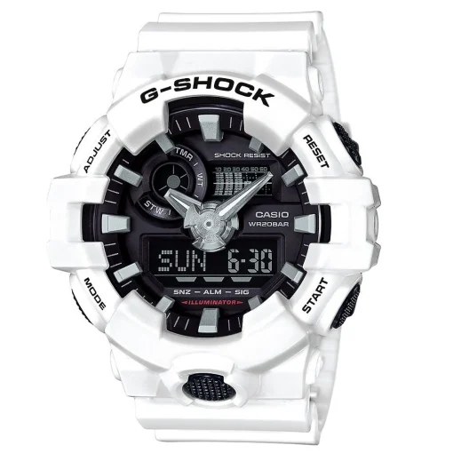 Ga-700 Analog-Digital Men's Watch In White Resin