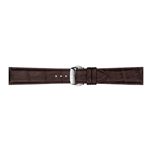 Gentleman Quartz Men's Brown Leather Watch In Stainless Steel, 40Mm