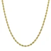 Glitter Rope Chain In 14K Yellow Gold, 18"