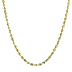 Glitter Rope Chain In 14K Yellow Gold, 18"