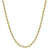 Glitter Rope Chain In 14K Yellow Gold, 24"