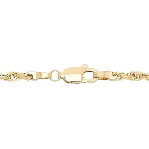 Glitter Rope Chain In 14K Yellow Gold, 18"