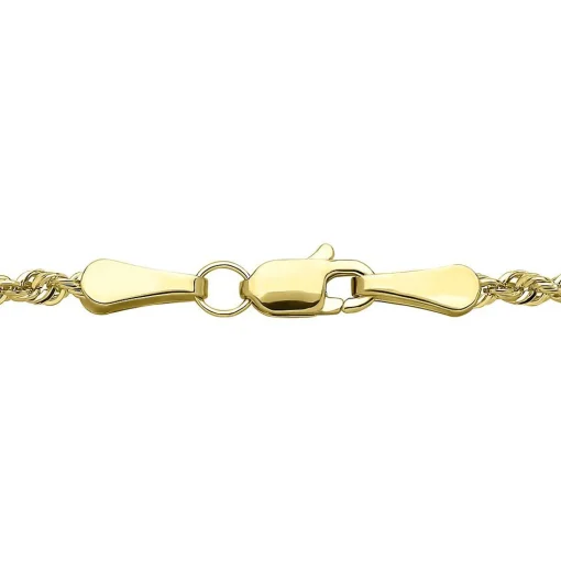 Glitter Rope Chain In 14K Yellow Gold, 18"