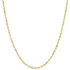 Glitter Rope Chain Necklace In 14K Yellow Gold, 2Mm, 24"