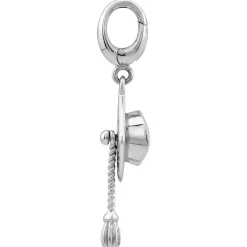 Graduation Charm In Sterling Silver