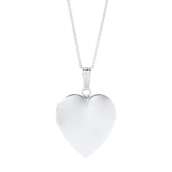 Heart Locket In Sterling Silver