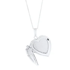 Heart Locket In Sterling Silver