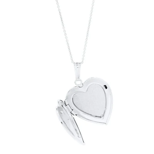 Heart Locket In Sterling Silver