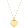 Heart Locket Pendant Polished In 14K Yellow Gold