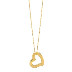 Heart Pendant In 14K Yellow Gold
