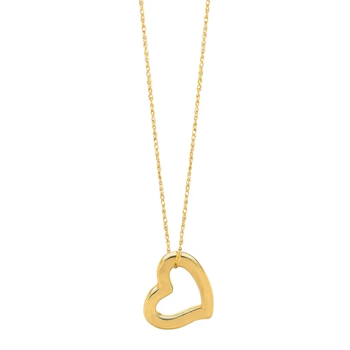 Heart Pendant In 14K Yellow Gold
