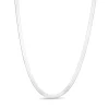 Herringbone Chain Necklace In Sterling Silver, 4.2Mm, 18"
