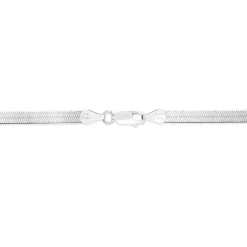 Herringbone Chain Necklace In Sterling Silver, 4.2Mm, 18"