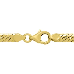 Herringbone Necklace In 14K Yellow Gold