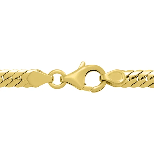 Herringbone Necklace In 14K Yellow Gold