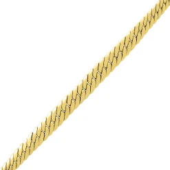 Herringbone Necklace In 14K Yellow Gold