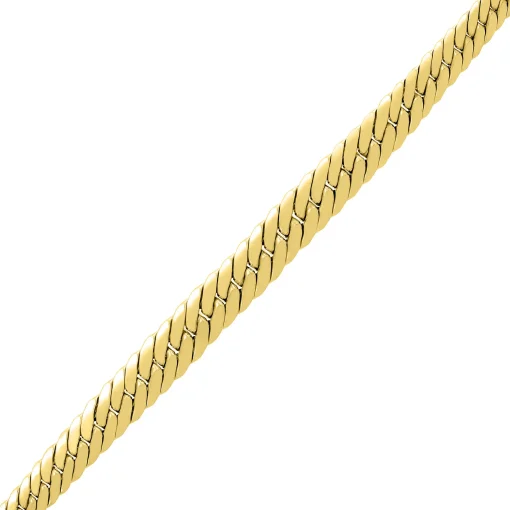 Herringbone Necklace In 14K Yellow Gold