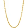 Hollow Twisted Chain In 14K Yellow Gold, 18"