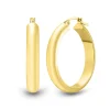 Hoop Earrings In 14K Yellow Gold, 30Mm