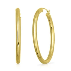Hoop Earrings In 14K Yellow Gold