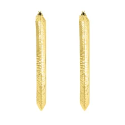 Hoop Earrings In 14K Yellow Gold
