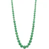 Jade Necklace With Sterling Silver Clasp, 20"