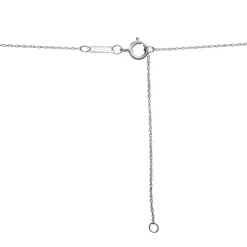 Lab Created Blue & White Sapphire Drop Pendant In 10K White Gold