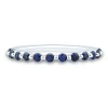 Lab Created Blue Sapphire Stack Band In Sterling Silver