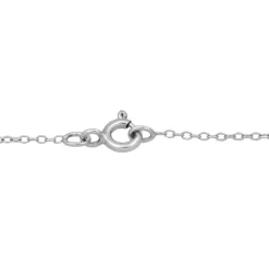 Lab Created Blue Sapphire Pendant With Lab Created White Sapphires In Sterling Silver