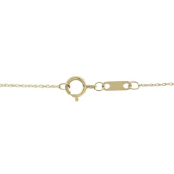Lab Created Blue Sapphire & Natural Diamond Accent Pendant In 10K Yellow Gold