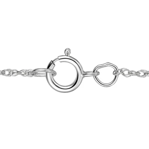 Lab Created Emerald & White Sapphire Pendant In Sterling Silver