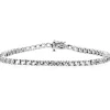 Lab Created White Sapphire Bracelet In Sterling Silver