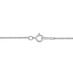 Lab Created White Sapphire Pendant In Sterling Silver