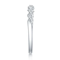 Lab Created White Sapphire Twist Ring In Sterling Silver