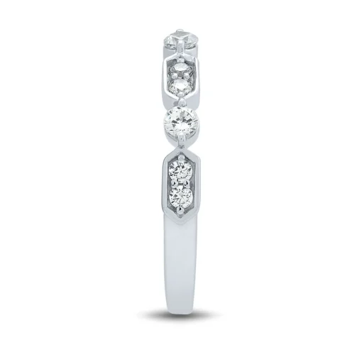 Lab Grown Diamond Band In 14K White Gold (3/8 Ct. Tw.)