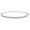 Lab Grown Diamond Bangle Bracelet In 14K White Gold (2 Ct. Tw.)