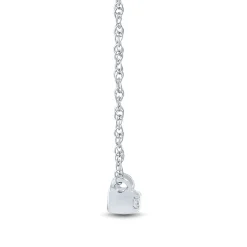 Lab Grown Diamond Bar Necklace In 14K White Gold (1/4 Ct. Tw.)