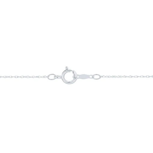 Lab Grown Diamond Bezel Heart Pendant In 14K White Gold (1/4 Ct. Tw.)