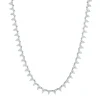Lab Grown Diamond Cluster Necklace In 14K White Gold (3 Ct. Tw.)