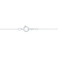 Lab Grown Diamond Cross Bezel Pendant In 14K White Gold (1/4 Ct. Tw.)