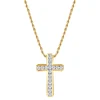 Lab Grown Diamond Cross Pendant In 10K Yellow Gold (1 Ct. Tw.)