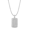 Lab Grown Diamond Dog Tag In 10K White Gold (2 Ct. Tw.)