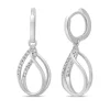 Lab Grown Diamond Drop Earrings In 10K White Gold (1/5 Ct. Tw.)