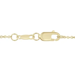 Lab Grown Diamond Emerald-Cut Bezel Pendant In 14K Yellow Gold (1/3 Ct. Tw.)