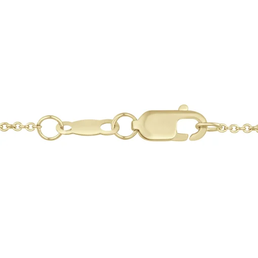 Lab Grown Diamond Emerald-Cut Bezel Pendant In 14K Yellow Gold (1/3 Ct. Tw.)